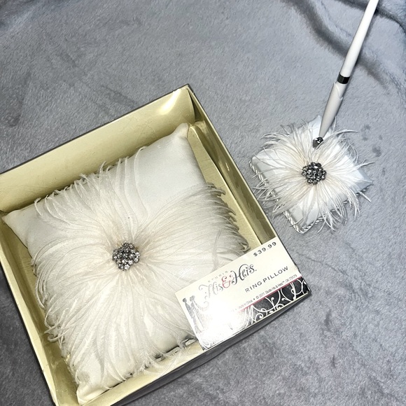 Ring Pillow and Guest Book Pen for Wedding - Picture 1 of 4